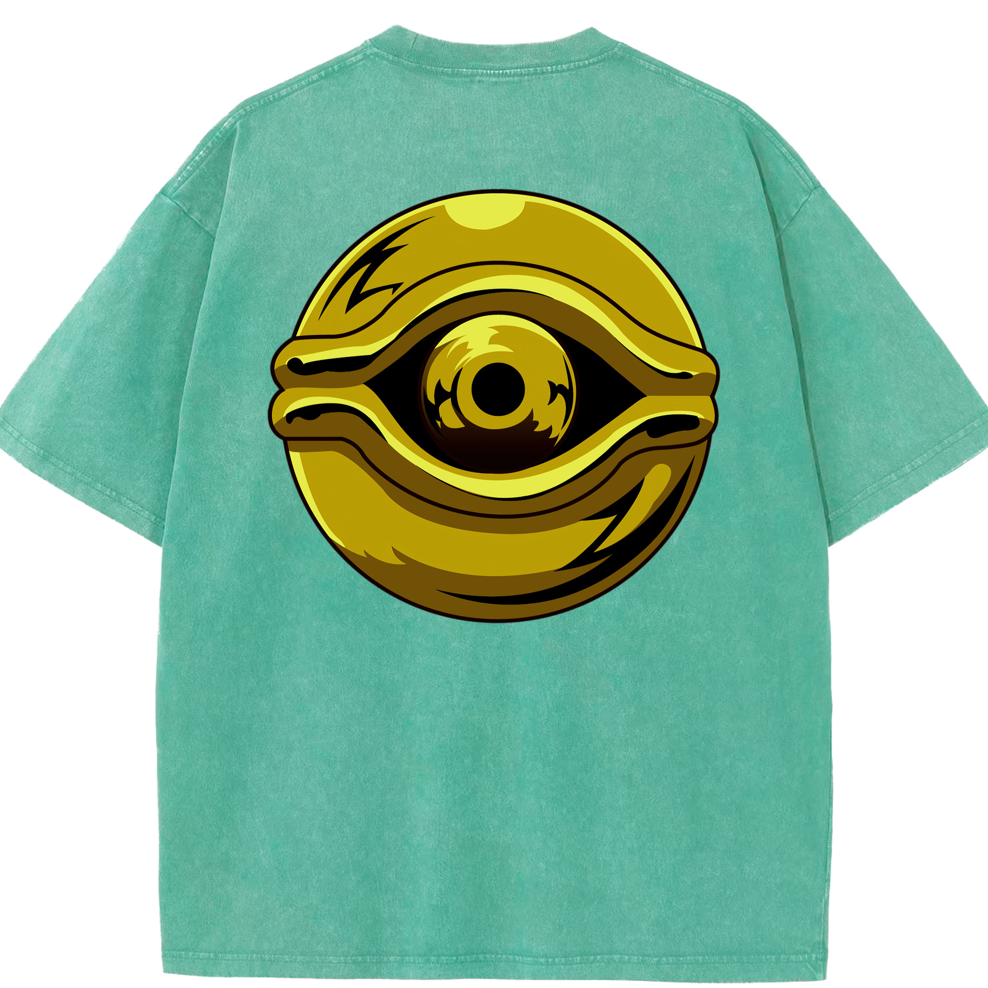 （画像用） 遊☆戯☆王 Yu-Gi-Oh! 綿100% ヴィンテージ風 半袖Tシャツ（背面プリント）